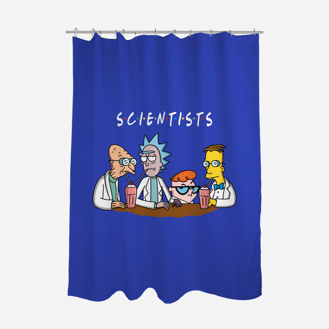 Scientists-none polyester shower curtain-Barbadifuoco