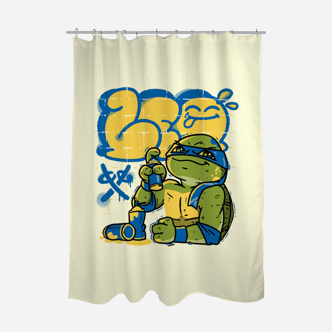 Leo Bomb-none polyester shower curtain-estudiofitas
