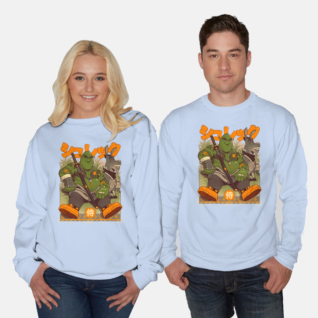 Samurai Shurekku-unisex crew neck sweatshirt-Bruno Mota