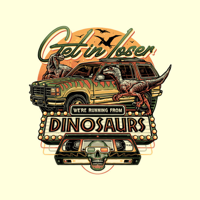 Running From Dinosaurs-mens basic tee-momma_gorilla