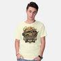 Running From Dinosaurs-mens basic tee-momma_gorilla