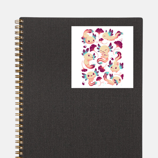 Axolotl Wonders-none glossy sticker-Snouleaf