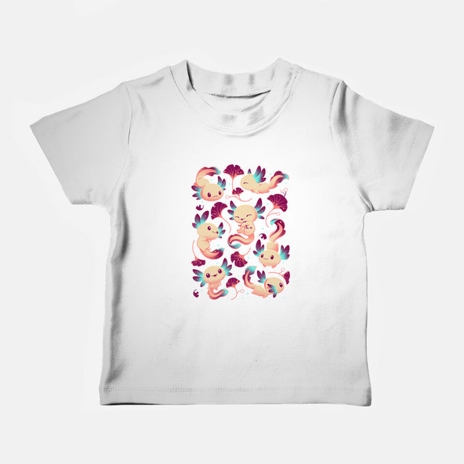Axolotl Wonders-baby basic tee-Snouleaf