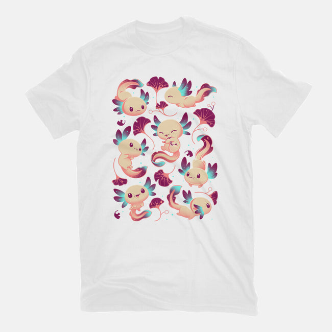 Axolotl Wonders-youth basic tee-Snouleaf