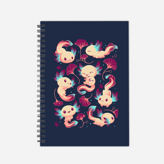 Axolotl Wonders-none dot grid notebook-Snouleaf