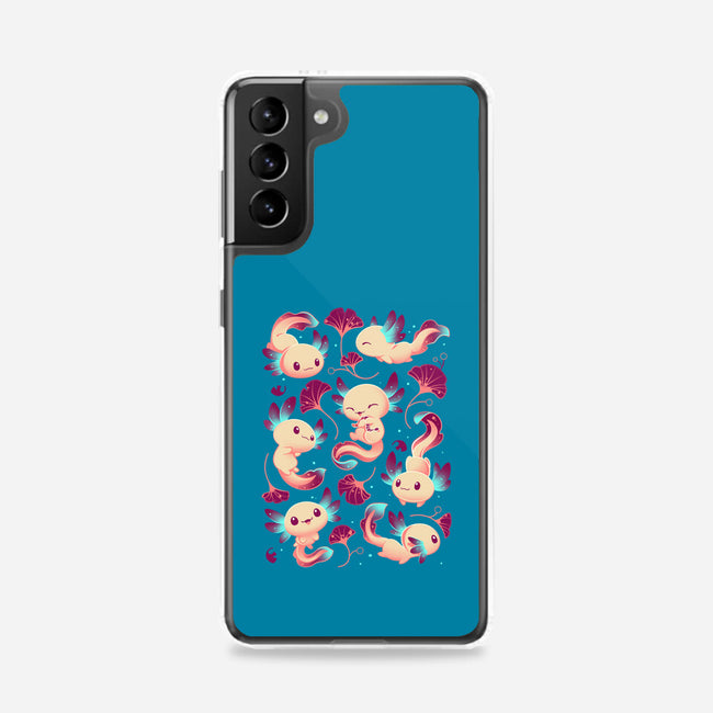 Axolotl Wonders-samsung snap phone case-Snouleaf
