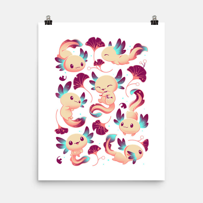 Axolotl Wonders-none matte poster-Snouleaf