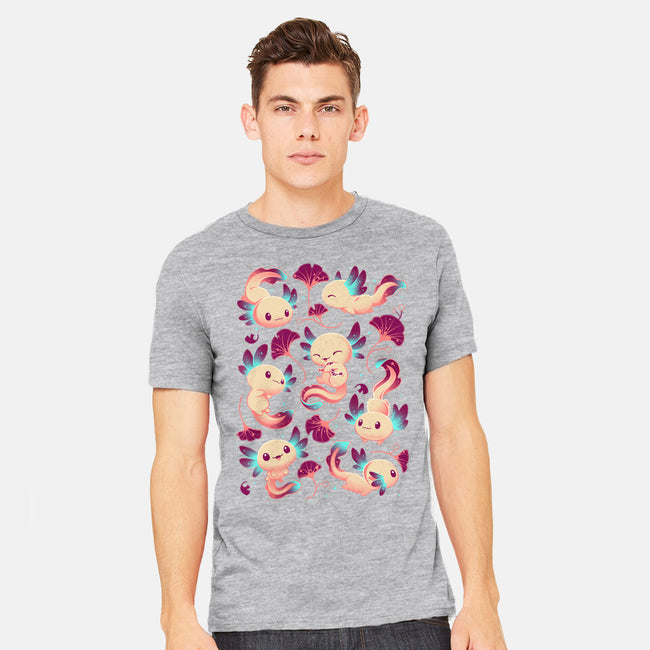 Axolotl Wonders-mens heavyweight tee-Snouleaf