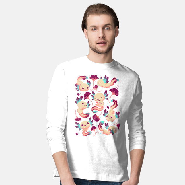 Axolotl Wonders-mens long sleeved tee-Snouleaf