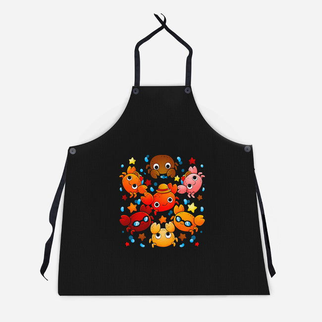 Crabs-unisex kitchen apron-Vallina84