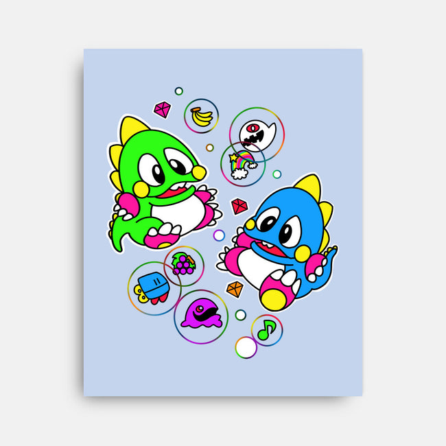 Bubble Games-none stretched canvas-Millersshoryotombo