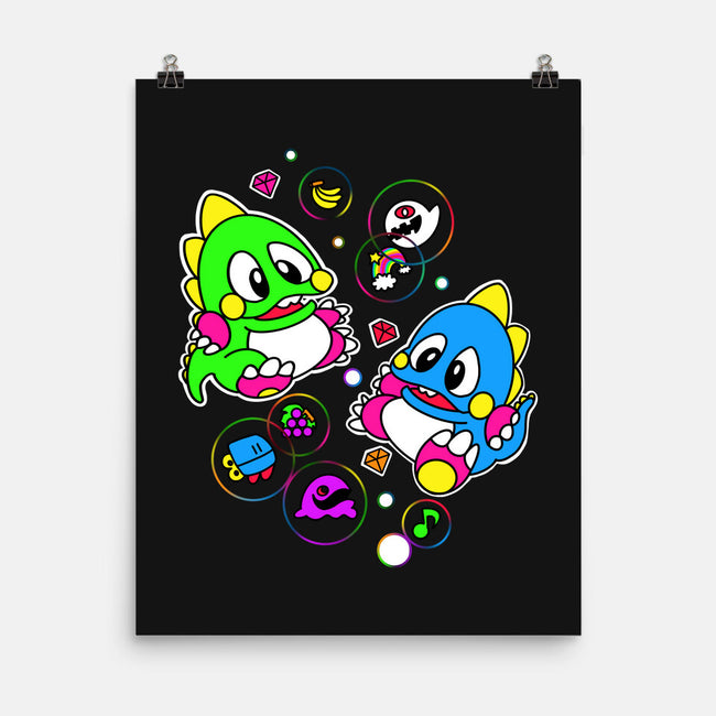 Bubble Games-none matte poster-Millersshoryotombo