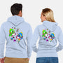 Bubble Games-unisex zip-up sweatshirt-Millersshoryotombo