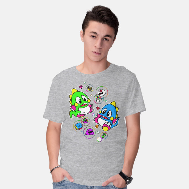 Bubble Games-mens basic tee-Millersshoryotombo