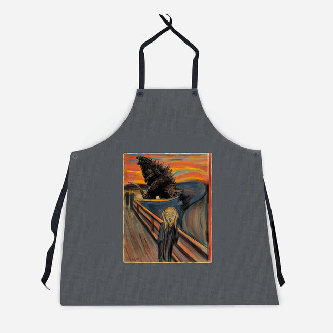 Secret History Behind The Scream-unisex kitchen apron-DrMonekers