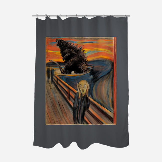 Secret History Behind The Scream-none polyester shower curtain-DrMonekers