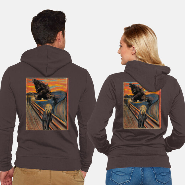 Secret History Behind The Scream-unisex zip-up sweatshirt-DrMonekers