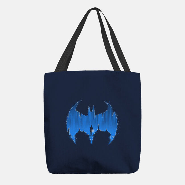 Bat Cave-none basic tote bag-Art_Of_One