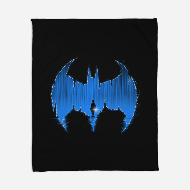 Bat Cave-none fleece blanket-Art_Of_One