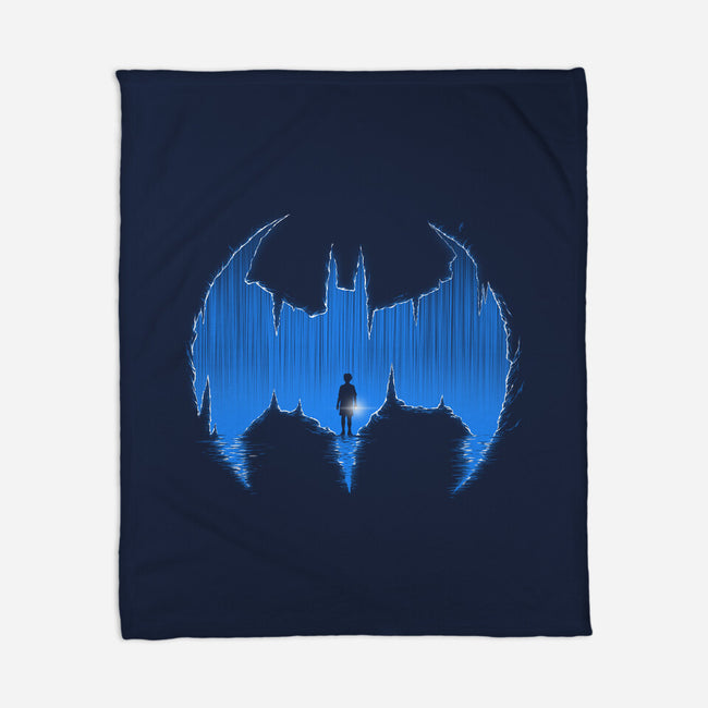 Bat Cave-none fleece blanket-Art_Of_One