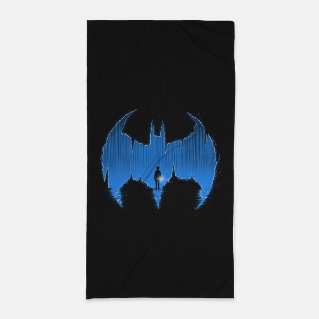 Bat Cave-none beach towel-Art_Of_One