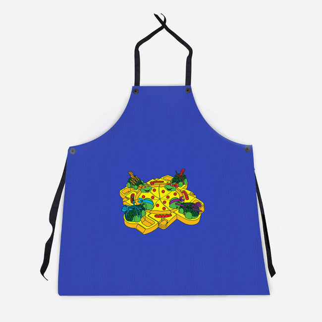 Hungry Hungry Turtles-unisex kitchen apron-dalethesk8er