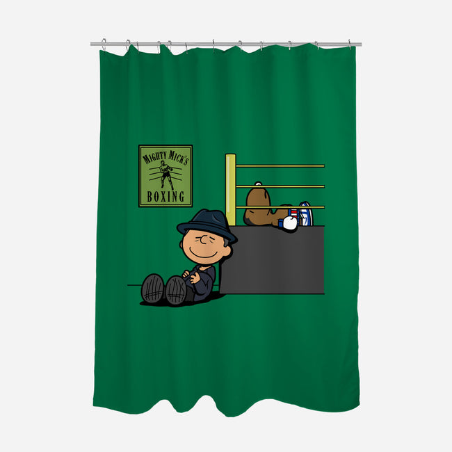 Boxing Nuts-none polyester shower curtain-Boggs Nicolas