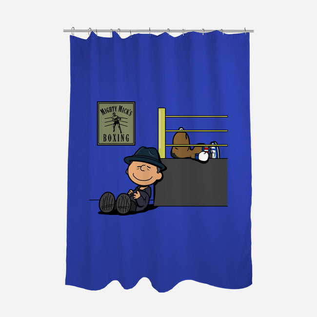 Boxing Nuts-none polyester shower curtain-Boggs Nicolas