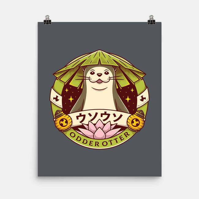 Odder Otter-none matte poster-Alundrart