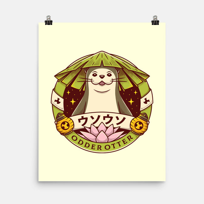 Odder Otter-none matte poster-Alundrart