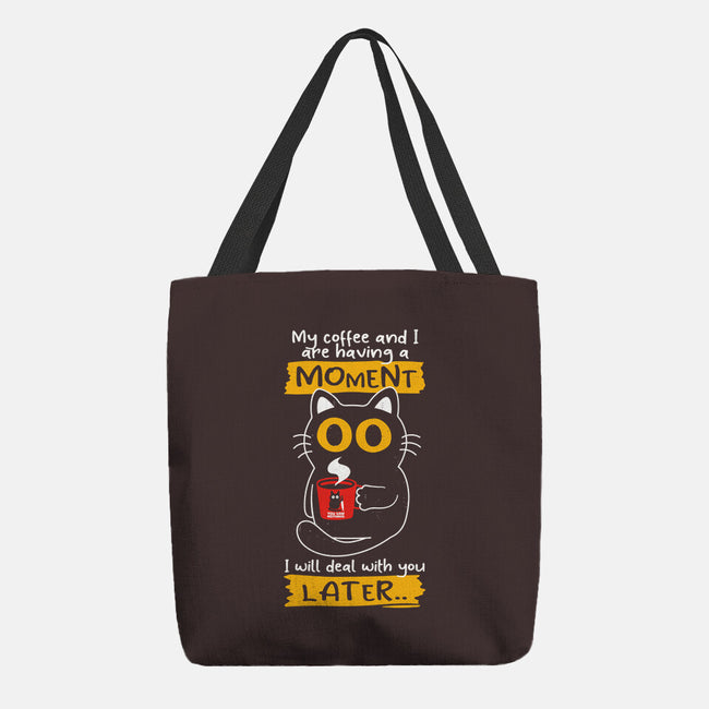 Coffee Moment-none basic tote bag-Xentee