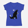 Ouch!-womens v-neck tee-Xentee