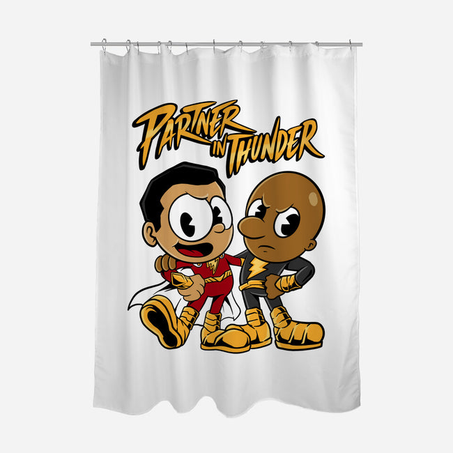 Partner In Thunder-none polyester shower curtain-spoilerinc