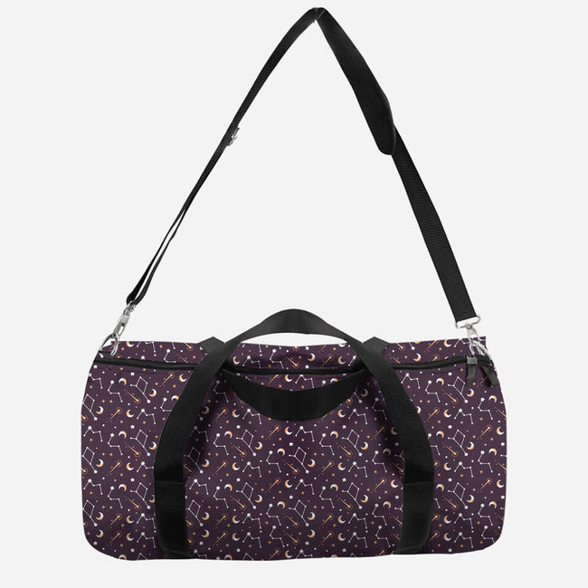 Golden Constellation Map-none all over print duffle bag-Snouleaf
