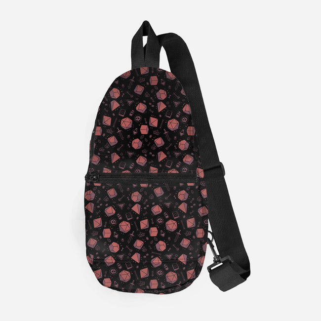 Dice Roll-none all over print sling bag-xMorfina