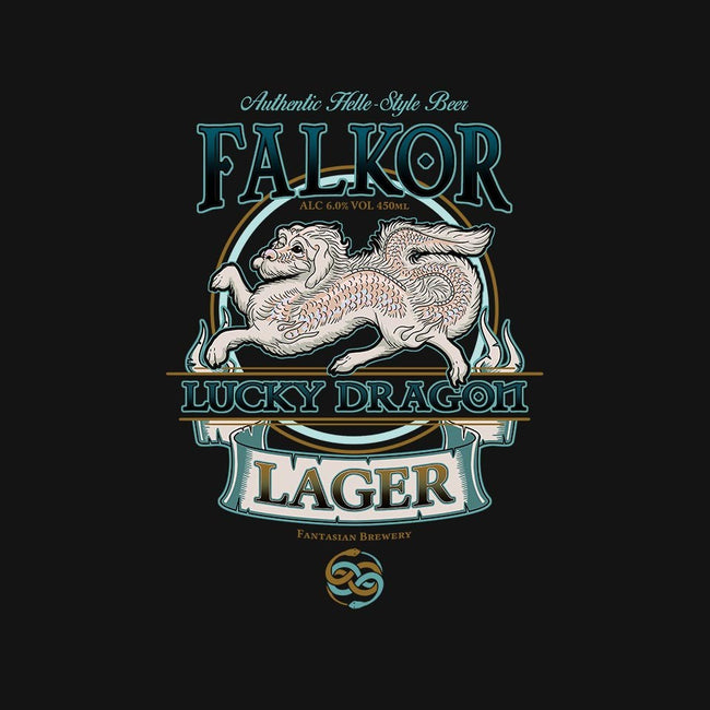 Lucky Dragon Lager-womens fitted tee-etcherSketch
