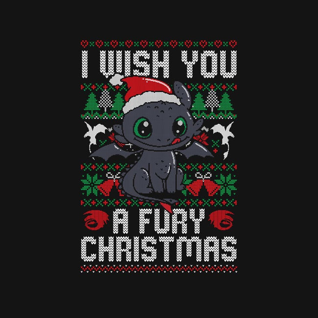 Fury Christmas-womens fitted tee-eduely
