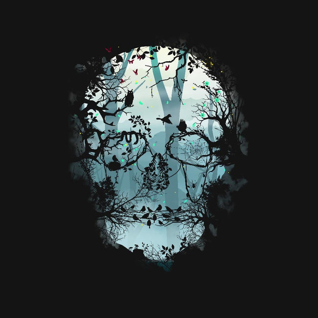 Dark Forest Skull-mens basic tee-Sitchko Igor