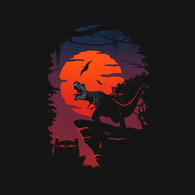 Dino Park Sunset-mens basic tee-Guillercraist