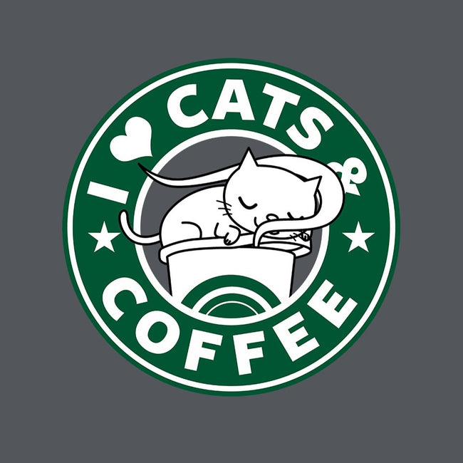 I Love Cats and Coffee-mens premium tee-Boggs Nicolas