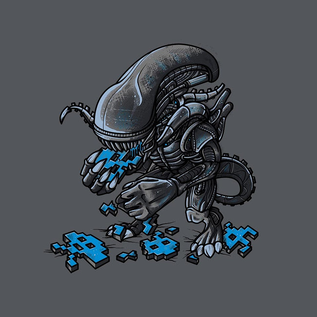 Alien Eats Alien-unisex zip-up sweatshirt-Letter_Q