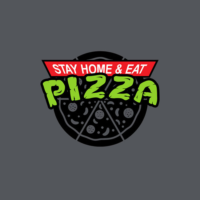 Stay Home and Eat Pizza-mens basic tee-Boggs Nicolas