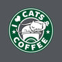 I Love Cats and Coffee-womens fitted tee-Boggs Nicolas