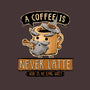 A Coffee is Never Latte-womens fitted tee-Hootbrush