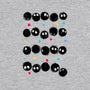 Susuwatari Stripes-unisex zip-up sweatshirt-BlancaVidal