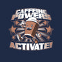 Caffeine Powers, Activate!-mens premium tee-Obvian