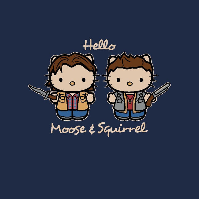 Hello Moose & Squirrel-mens basic tee-Matt Parsons