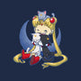 Crazy Moon Cat Lady-mens long sleeved tee-DoOomcat