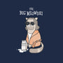 The Big Meowski-womens fitted tee-queenmob