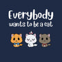 Everybody Wants to be A Cat-womens fitted tee-kosmicsatellite